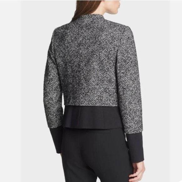 Classiques Entier Wool Blend Cambon Tweed Womens Ponte Hem Jacket Blazer Size M - Picture 3 of 13